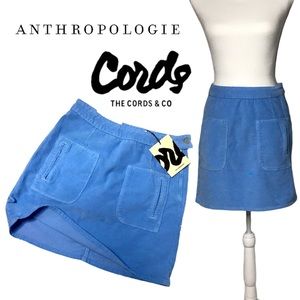 Anthropologie Blue A-Line Skirt